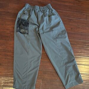 Men's gray Cargo Pants with Black Patch Pocket